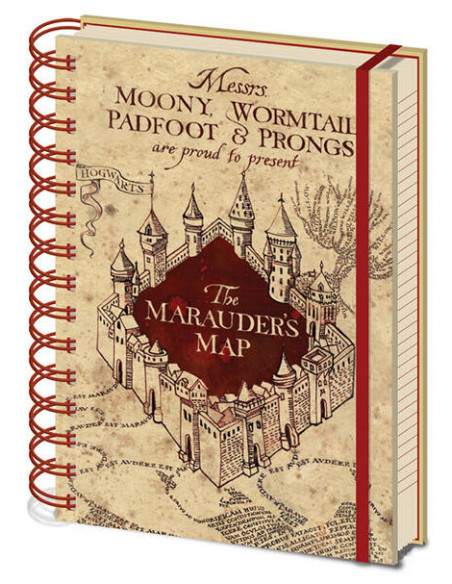 Harry Potter: The Marauders Map A5 Wiro Notebook (Quaderno)