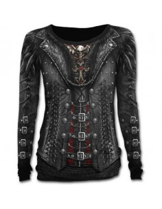 Spiral: Gothess Wrap All Over Baggy Top  Black (Top Donna Tg. 2XL)