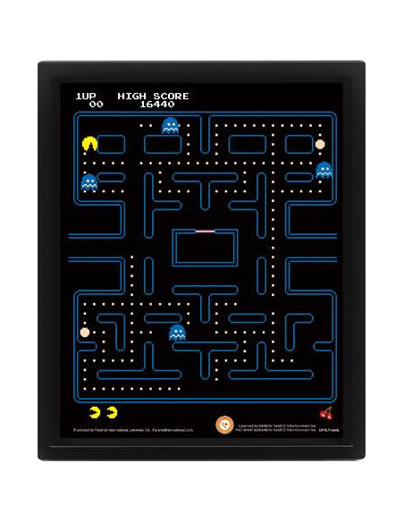Nintendo: Pyramid - Pac-Man (3D Lenticular Poster 25x20 Cm)