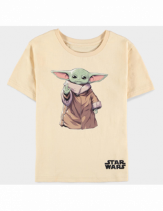 Star Wars: The Mandalorian - The Child Boys Basic Black (T-Shirt Bambino Tg. 122/128)