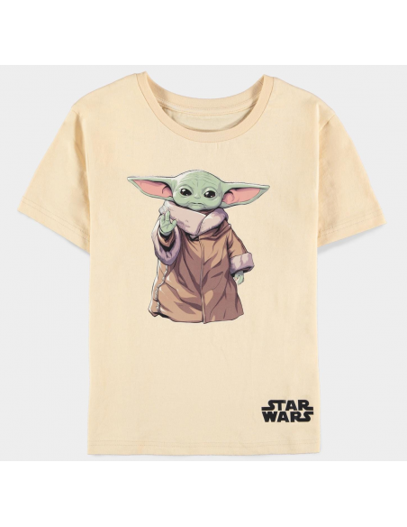 Star Wars: The Mandalorian - The Child Boys Basic Black (T-Shirt Bambino Tg. 122/128)