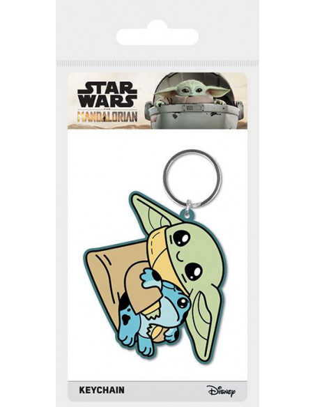 Star Wars: Pyramid - The Mandalorian (Grougu's Little Friend) Rubber Keychain (Portachiavi)