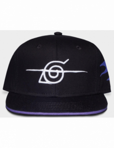 Naruto Shippuden: Men'S Snapback Cap Adjustable Black (Cappellino)