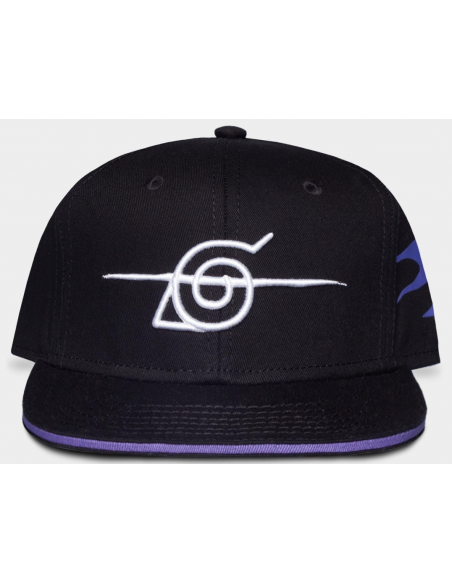 Naruto Shippuden: Men'S Snapback Cap Adjustable Black (Cappellino)