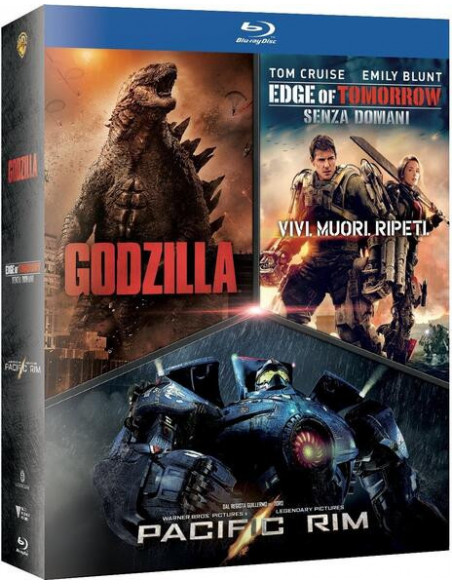 Godzilla / Edge Of Tomorrow / Pacific Rim Boxset (3 Blu-Ray)