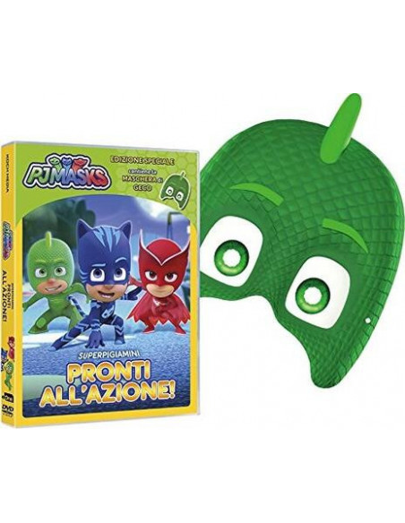 Pj Masks - Super Pigiamini Pronti All'Azione! (Geco Edition) (Dvd+Maschera)