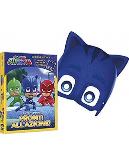Pj Masks - Super Pigiamini Pronti All'Azione! (Gattoboy Edition) (Dvd+Maschera)