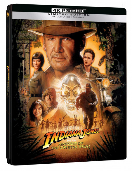 Indiana Jones E Il Regno Del Teschio Di Cristallo (Steelbook) (Blu-Ray 4K Uhd and Blu-Ray)