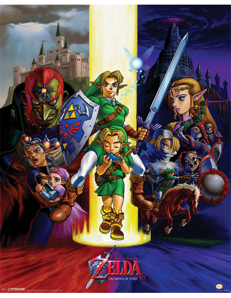 Nintendo: Pyramid - The Legend Of Zelda - Ocarina Of Time (Poster Mini 40x50 Cm)