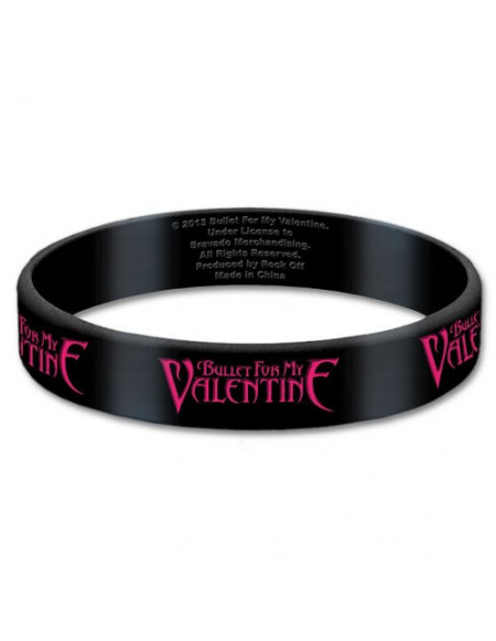 Bullet For My Valentine: Logo (Braccialetto Gomma)