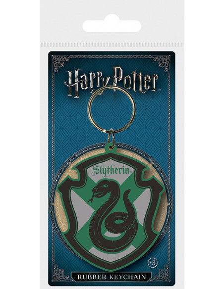 Harry Potter: Slytherin Rubber Keychain (Portachiavi)