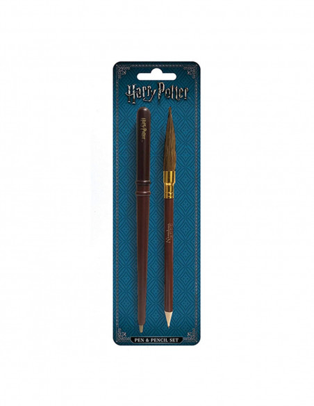 Harry Potter: Wand and Broom Pen and Pencil Set (Set Cancelleria)