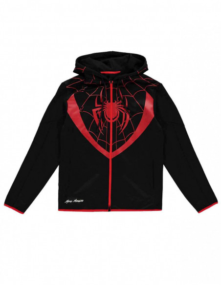 Marvel: Spider-Man - Miles Morales - The New Suit Black (Felpa Con Cappuccio Unisex Tg. S)
