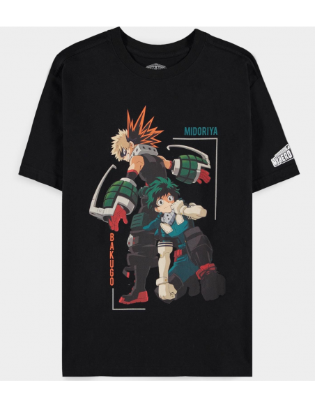 My Hero Academia - Izuku Midoriya Black (T-Shirt Unisex Tg. L)