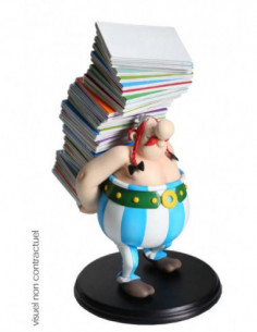 Asterix: Plastoy - Collector's Figure Obelix Con Pila Di Libri