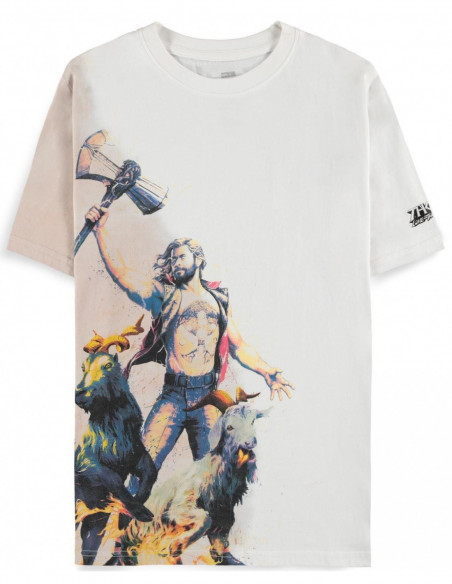 Marvel: Thor Women'S Loose Fit White (T-Shirt Donna Tg. M)