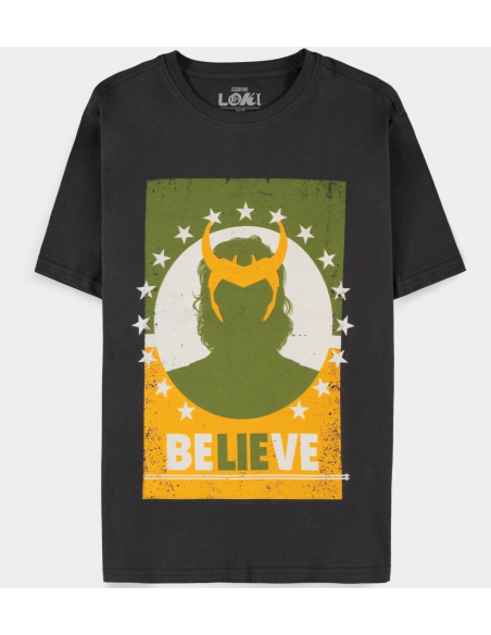 Marvel - Loki Men'S Short Sleeved T-Shirt - L Short Sleeved T-Shirts M Black