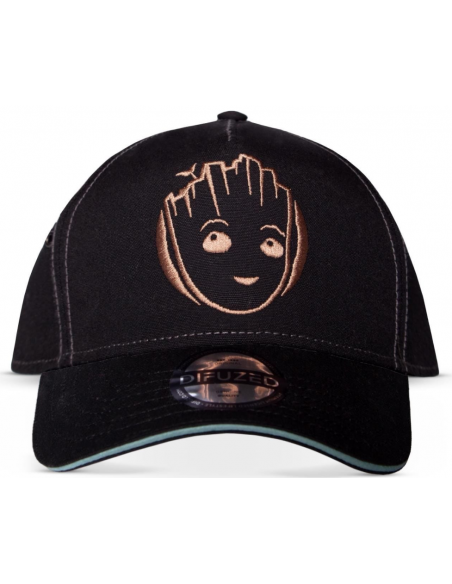 Marvel: I Am Groot Men'S Adjustable Cap Black (Cappellino)