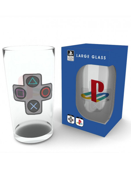 Playstation: Gb Eye - Buttons (Large Glass 400ml / Bicchiere)