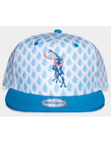 Pokemon: Greninja Men'S Snapback Cap White (Cappellino)