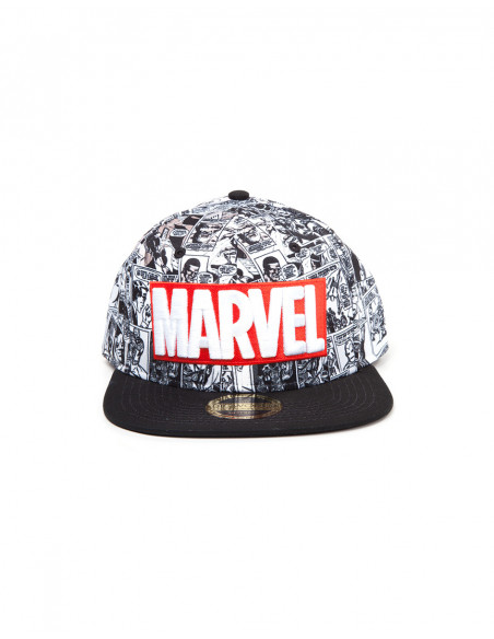 Marvel: Classic Red And White Logo Black (Cappello)