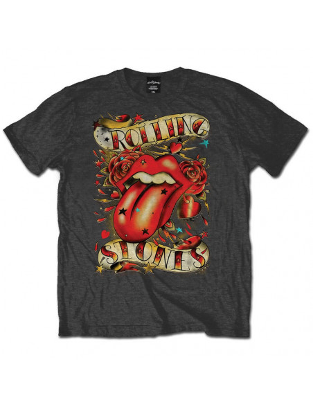 Rolling Stones (The): Tongues and Stars (T-Shirt Unisex Tg. L)