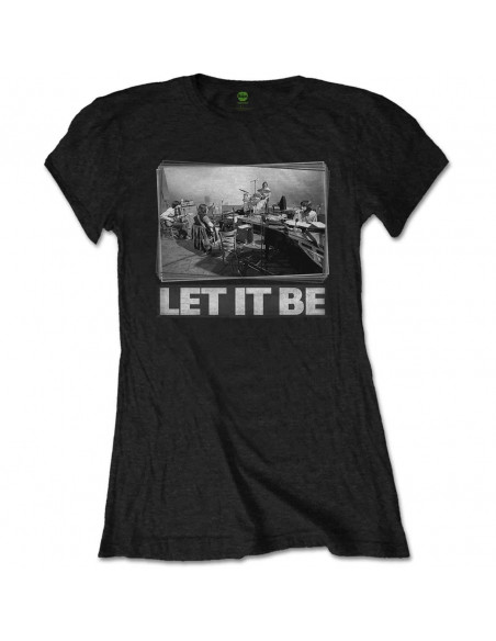 Beatles (The): Let It Be Studio (T-Shirt Donna Tg. L)