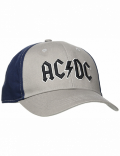 Ac/Dc: Baseball Cap Blue Logo (2 Tone) (Cappellino)
