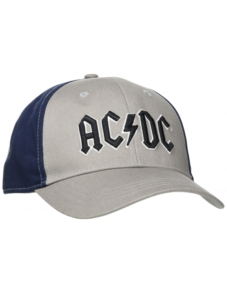 Ac/Dc: Baseball Cap Blue Logo (2 Tone) (Cappellino)