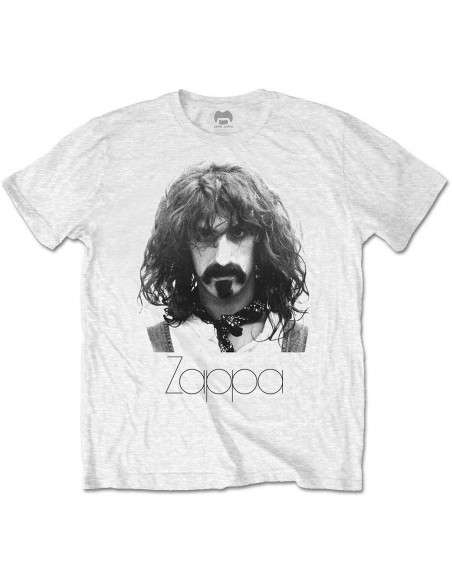 Frank Zappa: Thin Logo Portrait (T-Shirt Unisex Tg. S)