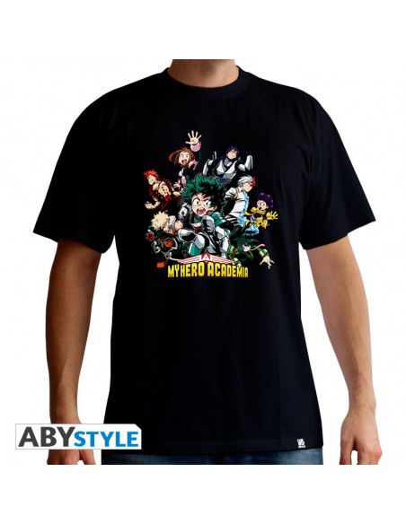 My Hero Academia: Heroes Black Basic (T-Shirt Unisex Tg. M)