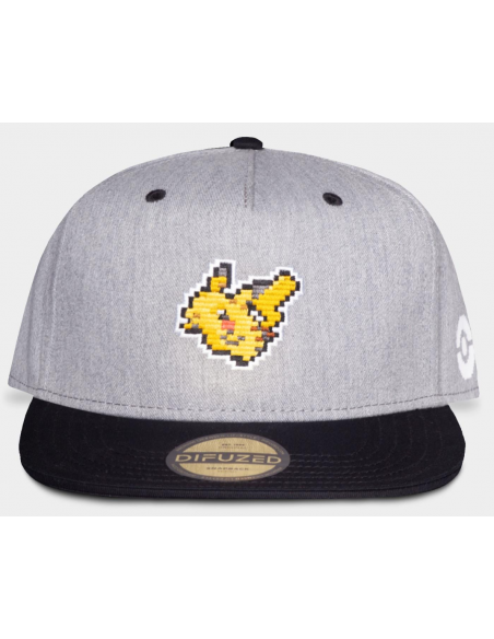 Pokemon: Pika Men'S Snapback Cap Grey (Cappellino)