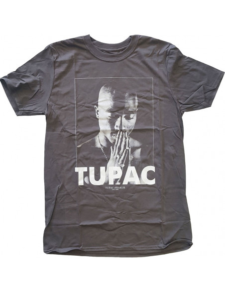 Tupac: Praying Grey (T-Shirt Unisex Tg. XL)