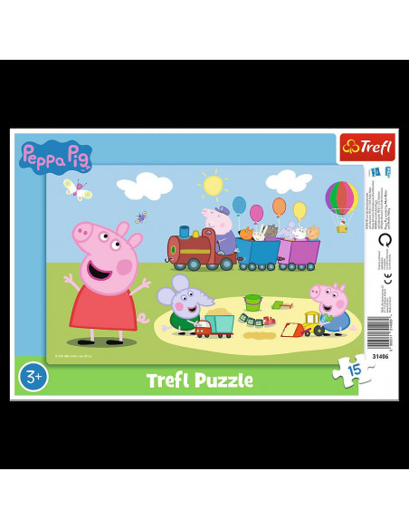 Puzzles - 15 Frame - Happy Train / Peppa Pig