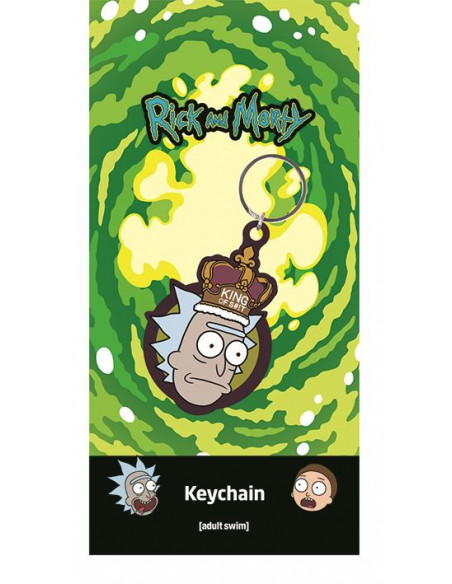 Rick And Morty (King Of S**T) Rubber Keychain