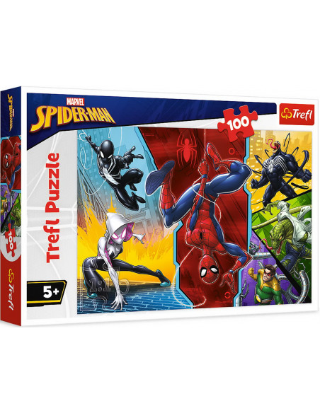 Marvel: Trefl - Puzzle 100 - Spiderman Upside Down