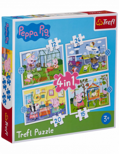 Peppa Pig: Trefl - Puzzle 4In1 -...