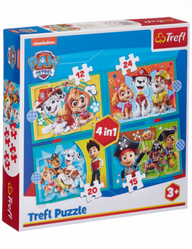 Paw Patrol: Trefl - Puzzle 4In1 -...