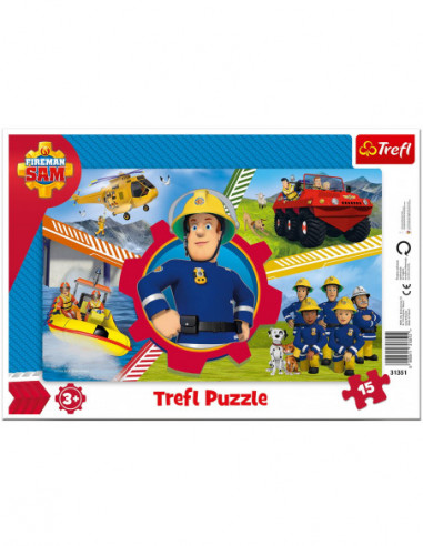 Fireman Sam: Trefl - Puzzle 15 Frame...