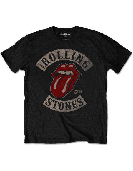 Rolling Stones (The): Tour 78 Black (T-Shirt Unisex Tg. M)