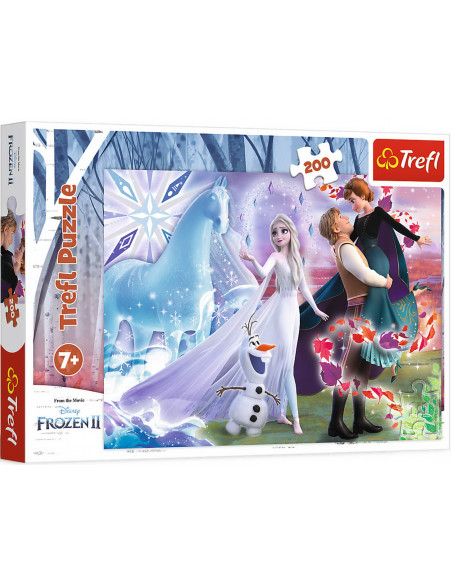 Disney: Trefl - Puzzle 200 - Frozen 2 - Magic Sister'S World