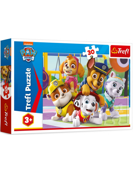 Puzzles - 30 - Paw Patrol Always On Time / Vaicom Paw Patrol