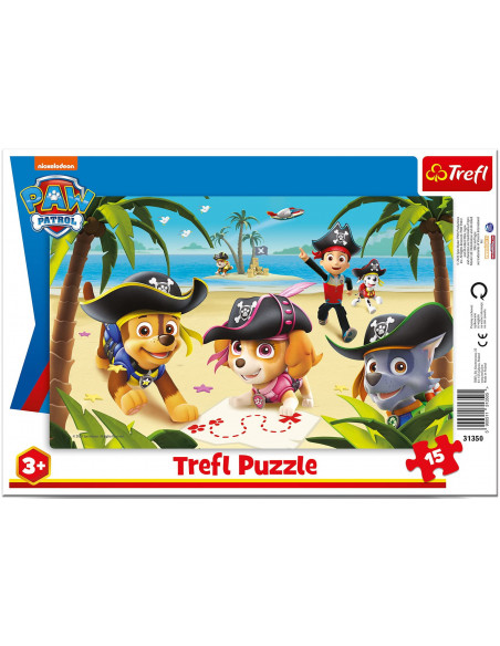 Paw Patrol: Trefl - Puzzle 15 Frame - Friends From Paw Patrol
