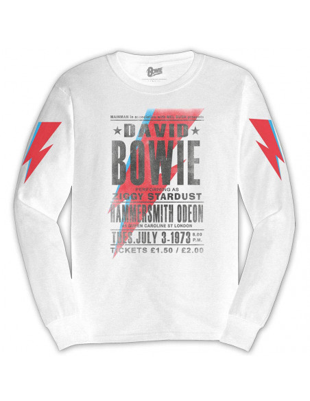 David Bowie: Hammersmith Odeon (Arm Print) (Maglia Manica Lunga Unisex Tg. XL)