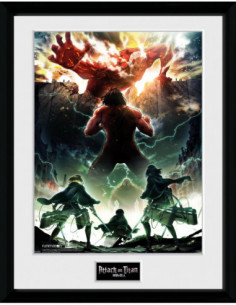 Attack On Titan: Gb Eye - Season 2 - Key Art (Framed Print 30x40 Cm / Stampa In Cornice)