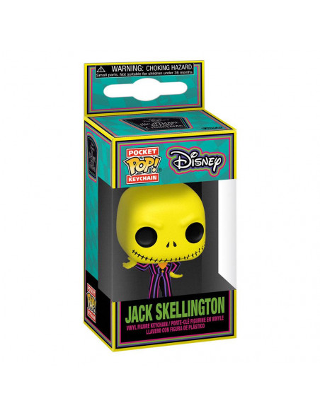 Funko Pop! Keychain: - The Nightmare Before Christmas Blklt- Jack