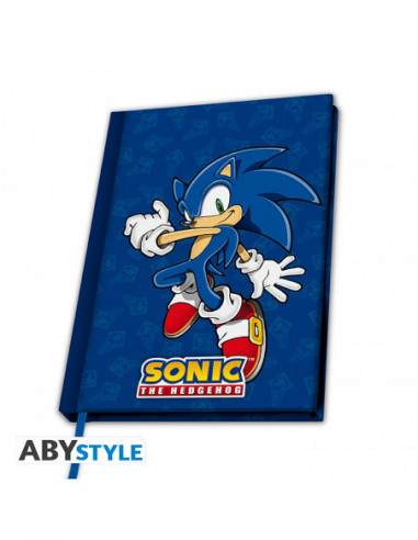 Sonic - A5 Notebook Sonic The Hedgehog X4 Notebooks and Diaries