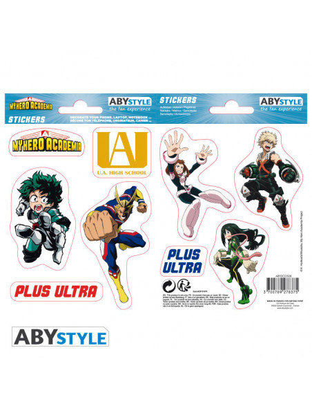 My Hero Academia: ABYstyle - Ua High School (Stickers 16X11Cm 2 Planches)