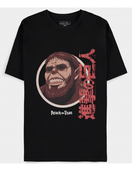 Attack On Titan: Men'S Short Sleeved Black (T-Shirt Unisex Tg. XL)