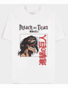 Attack On Titan: Men'S Short Sleeved White (T-Shirt Unisex Tg. 2XL)